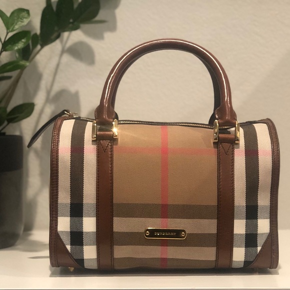 Burberry Handbags - Burberry Bridle House Check Chester Bowling Bag
